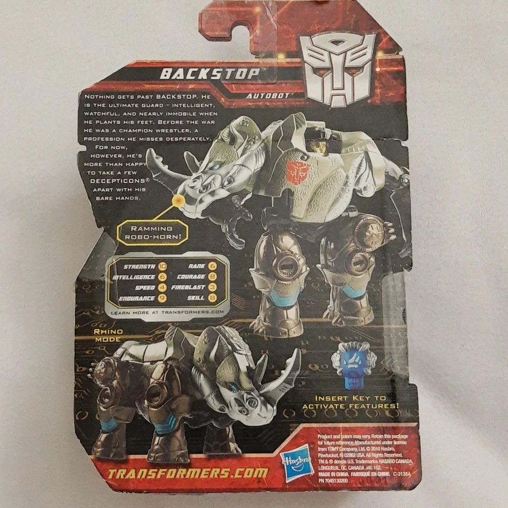 Transformers Scout Class Action Figure Backstop 2010 FACTORY SEALED *Box Damage*
